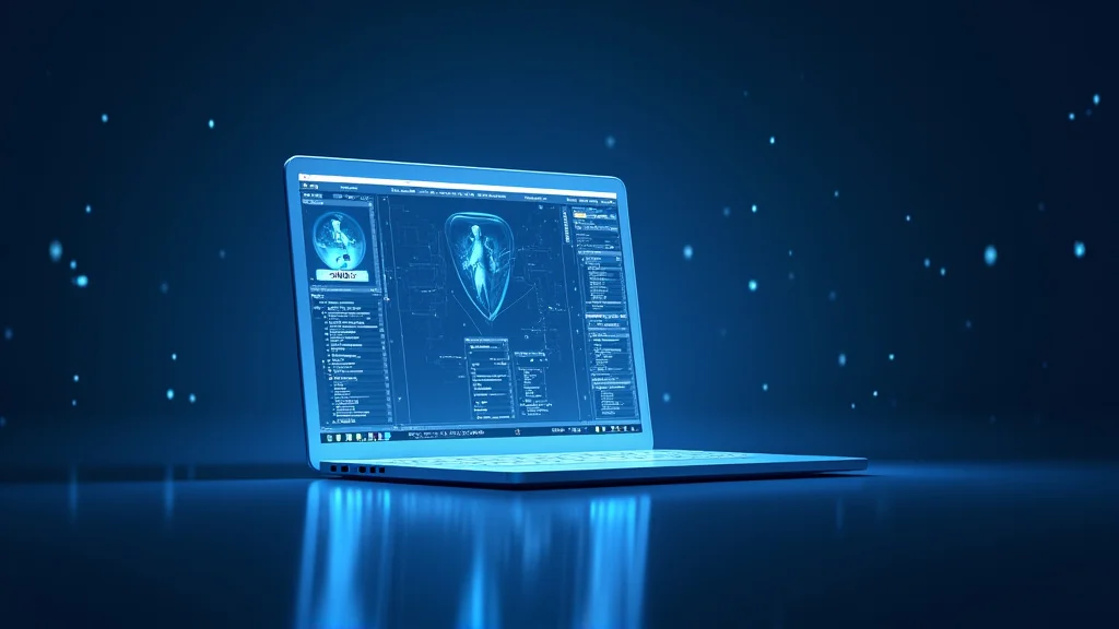 This image shows a laptop displaying a webpage about choosing the best web hosting a guide.